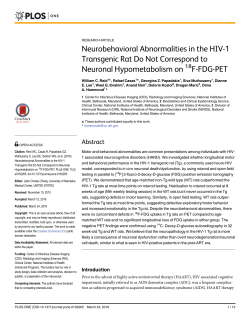 Neurobehavioral Abnormalities in the HIV