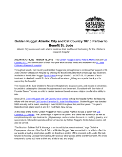 Golden Nugget Atlantic City and Cat Country 107.3 Partner to