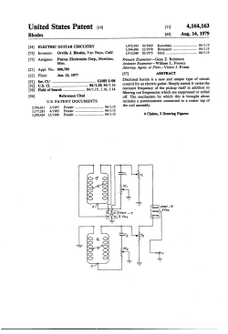 Electric guitar circuitry