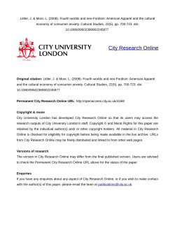 - City Research Online