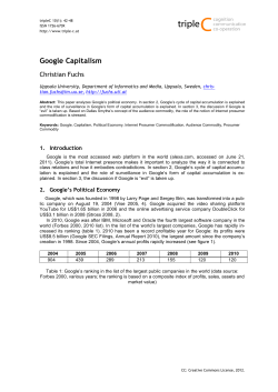 Google Capitalism
