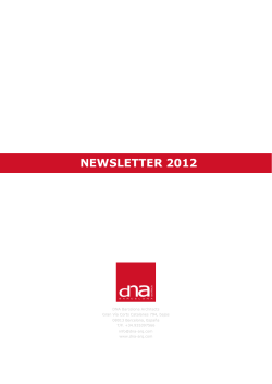 DNA Barcelona Newsletter 2012