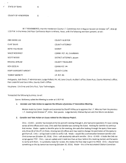IT Committee Meeting Minutes October 19, 2016