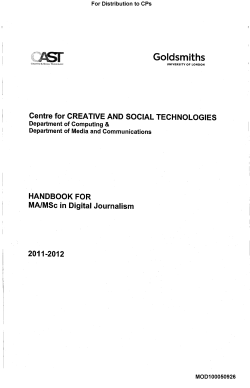 Goldsmiths - Leveson Inquiry