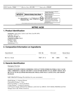 NITRIC ACID - Harper College