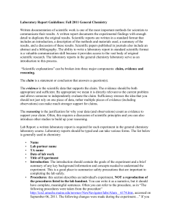 Lab Report Guidlines F2011
