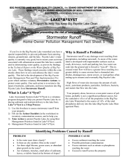 Stormwater Runoff - The City of McCall