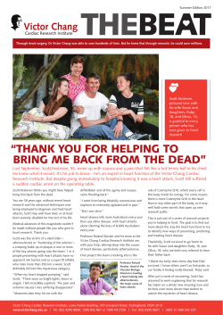 Summer 2017 - Victor Chang Cardiac Research Institute