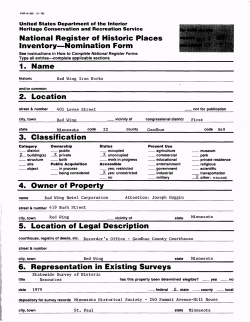 National Register of Historic Places Inventory&mdash;Nomination Form 6