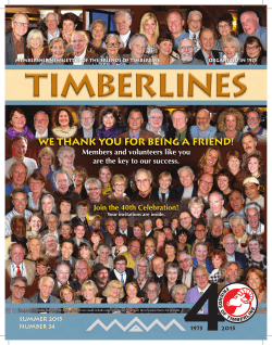 Summer 2015 - Friends of Timberline