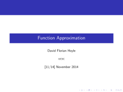 Function Approximation