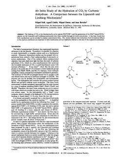 Ab Initio Study of the Hydration of C02 by