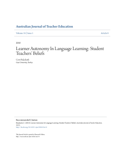 Learner Autonomy In Language Learning