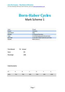 Born-Haber Cycles