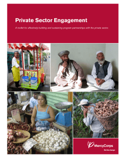 Private Sector Engagement