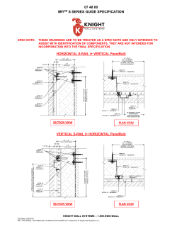 mfi s series spec - Knight Wall Systems
