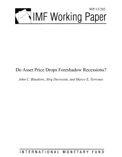 Do Asset Price Drops Foreshadow Recessions?