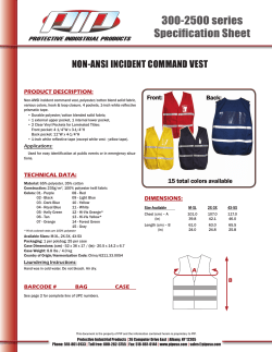 NON-ANSI INCIDENT COMMAND VEST