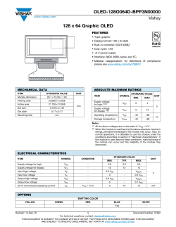 OLED-128O064D-BPP3N00000 128 x 64 Graphic OLED