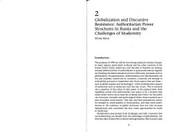 Globalization and Discursive Resistance: Authoritarian Power