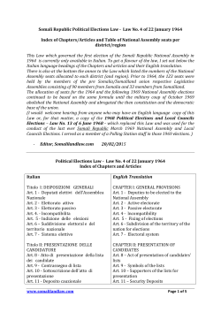 Annex Table of Deputies in the Political Elections