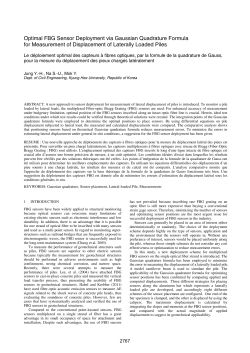Optimal FBG Sensor Deployment via Gaussian Quadrature Formula