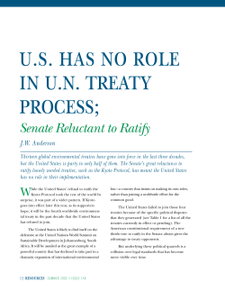 US Has No Role in UN Treaty Process