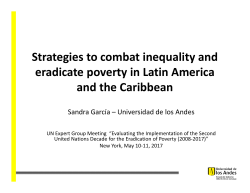 Strategies to combat inequality and eradicate poverty in Latin