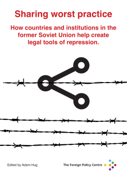 Sharing worst practice - Foreign Policy Centre