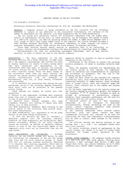 Computer Control at the KVI Cyclotron