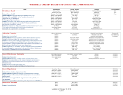 Appointed Boards and Commissions