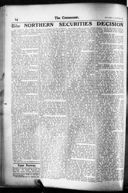 E6e NORTHERN SECURITIES DECISION