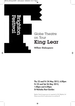 King Lear - Brighton Festival