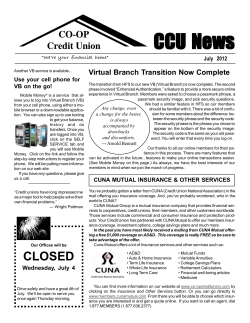 2012 JULY Newsletter - Co