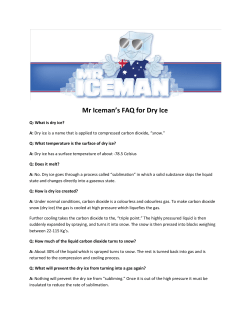 Mr Iceman`s FAQ for Dry Ice
