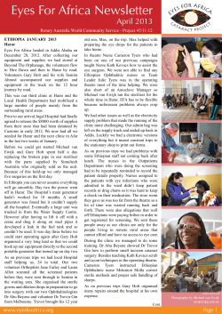 Newsletter April 2013