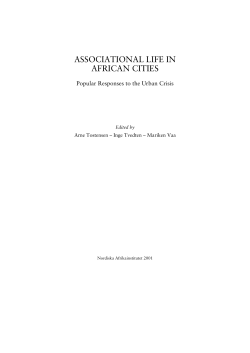 associational life in african cities