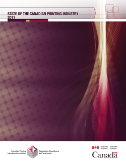 state of the canadian printing industry 2011