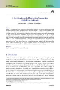 A Solution towards Eliminating Transaction Malleability in