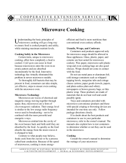 Microwave Cooking