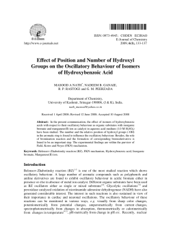 Effect of Position and Number of Hydroxyl Groups on the