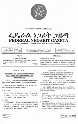 Proclamation No. 93/1997