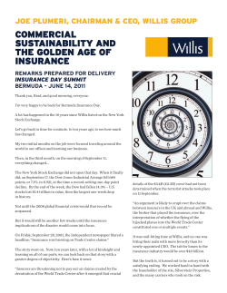 COMMERCIAL SUSTAINABILITY AND THE GOLDEN AGE OF