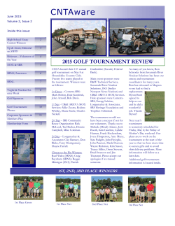 June 2015 - Citizens for Nuclear Technology Awareness