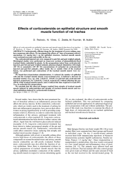 Effects of corticosteroids on epithelial structure and smooth muscle