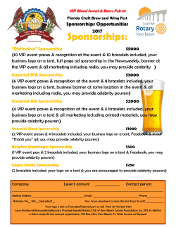 DOWNLOAD THE SPONSORSHIP FORM