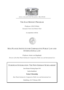 Union Citizenship - Jean Monnet Center