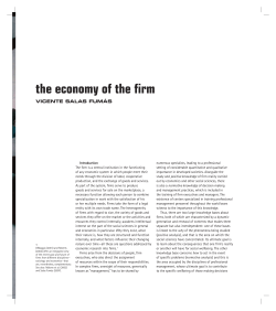 the economy of the firm