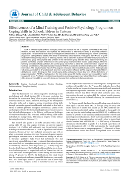 Effectiveness of a Mind Training and Positive Psychology Program