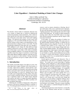 Color Eigenflows : Statistical Modeling of Joint Color Changes